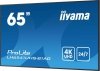 IIYAMA Monitor 65 cali LH6541UHS-B1AG VA,4K,24^7,LAN,USB,HDMI,500cd^m2,     Haze(25%),2x10W,Pion^Poziom